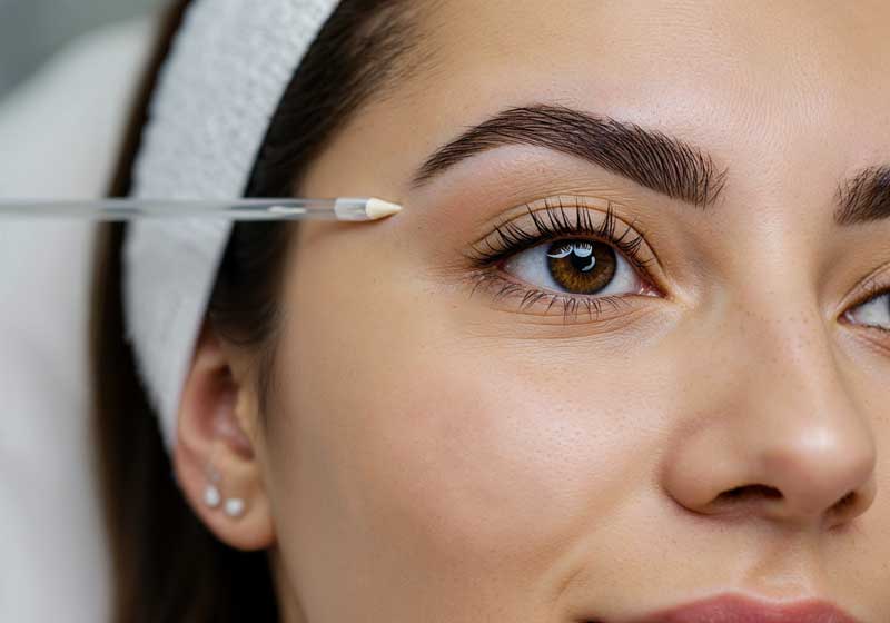 Correção de design de sobrancelha